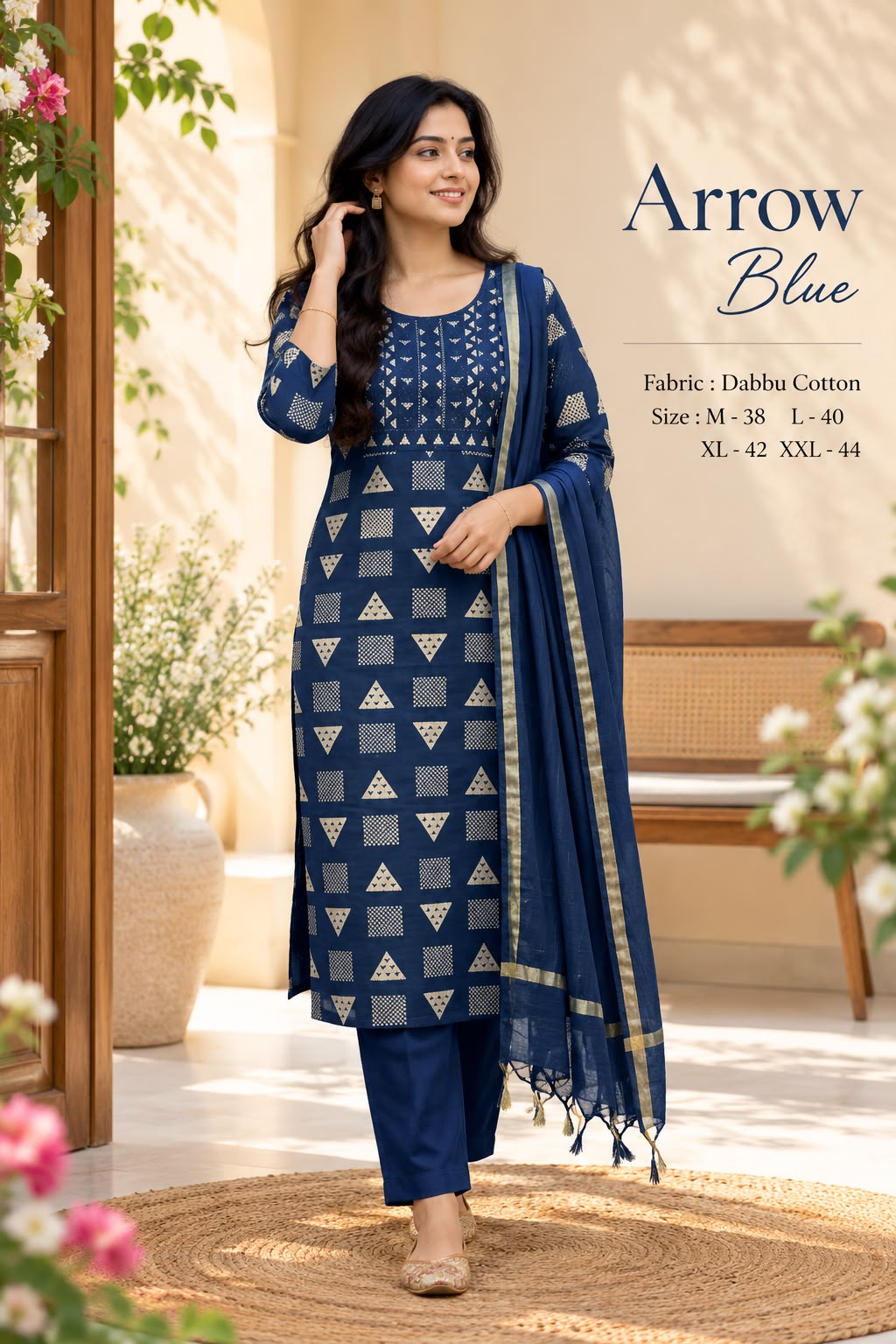 Dabbu Cotton Straight Kurta Set — photo 13