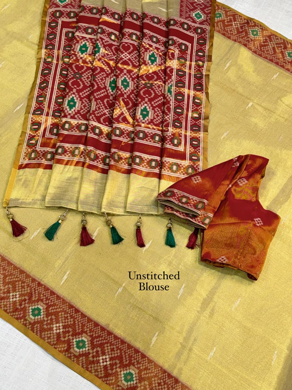 Cotton Silk Zari Jacquard Saree — photo 6