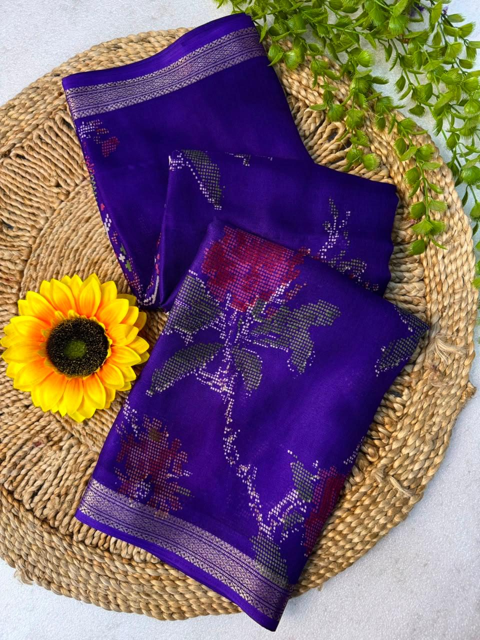 Pavitra Chinon Jacquard Saree — photo 15
