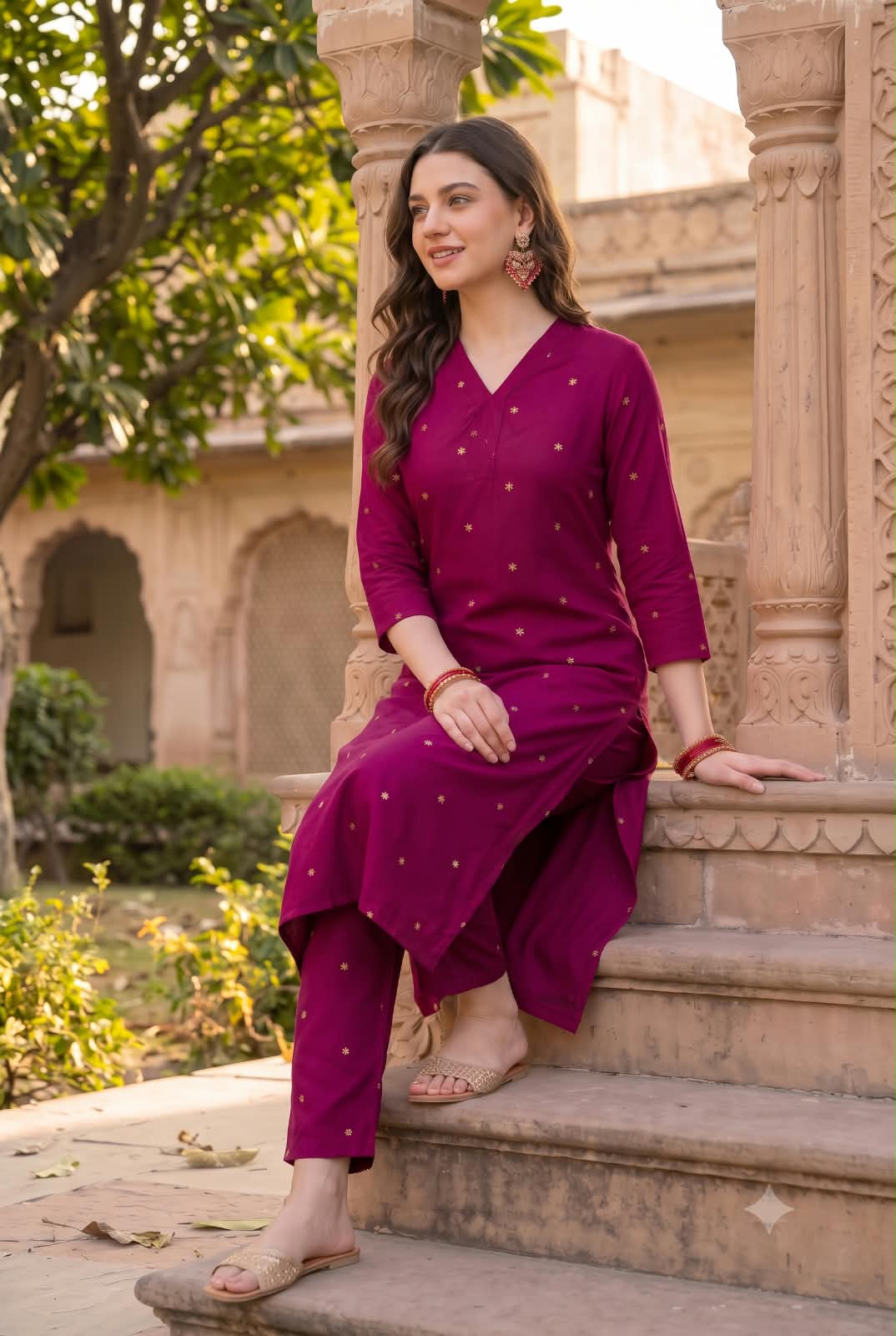 Original Viscose Vertical Printed Kurta Set — photo 5
