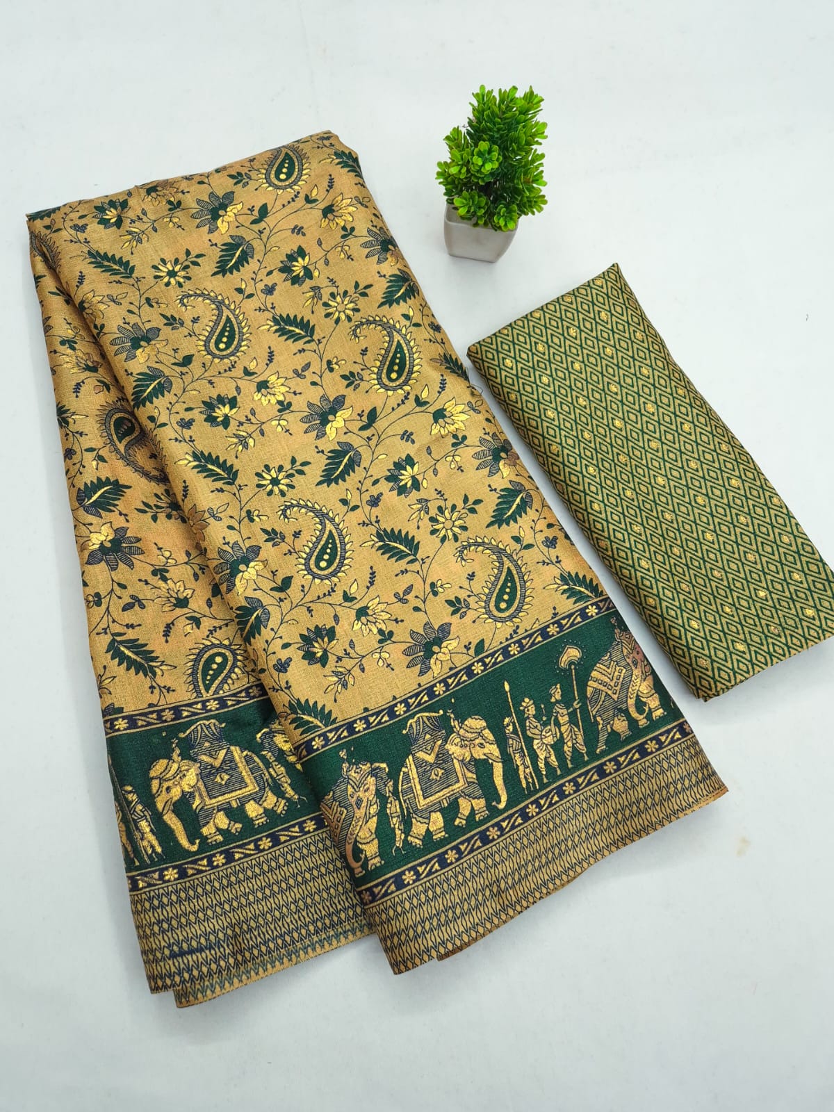 Pure Khadi Cotton Printed Saree — photo 6