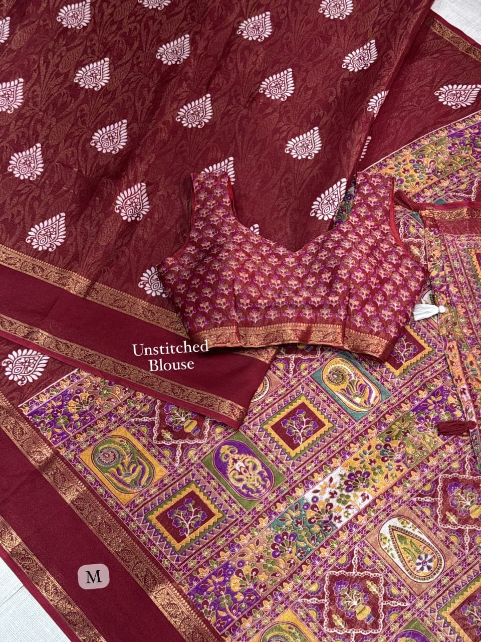 Cotton Jacquard Printed Saree — photo 10