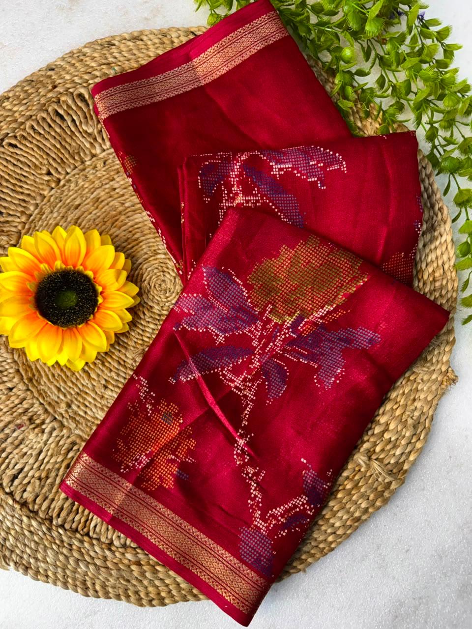 Pavitra Chinon Jacquard Saree — photo 14