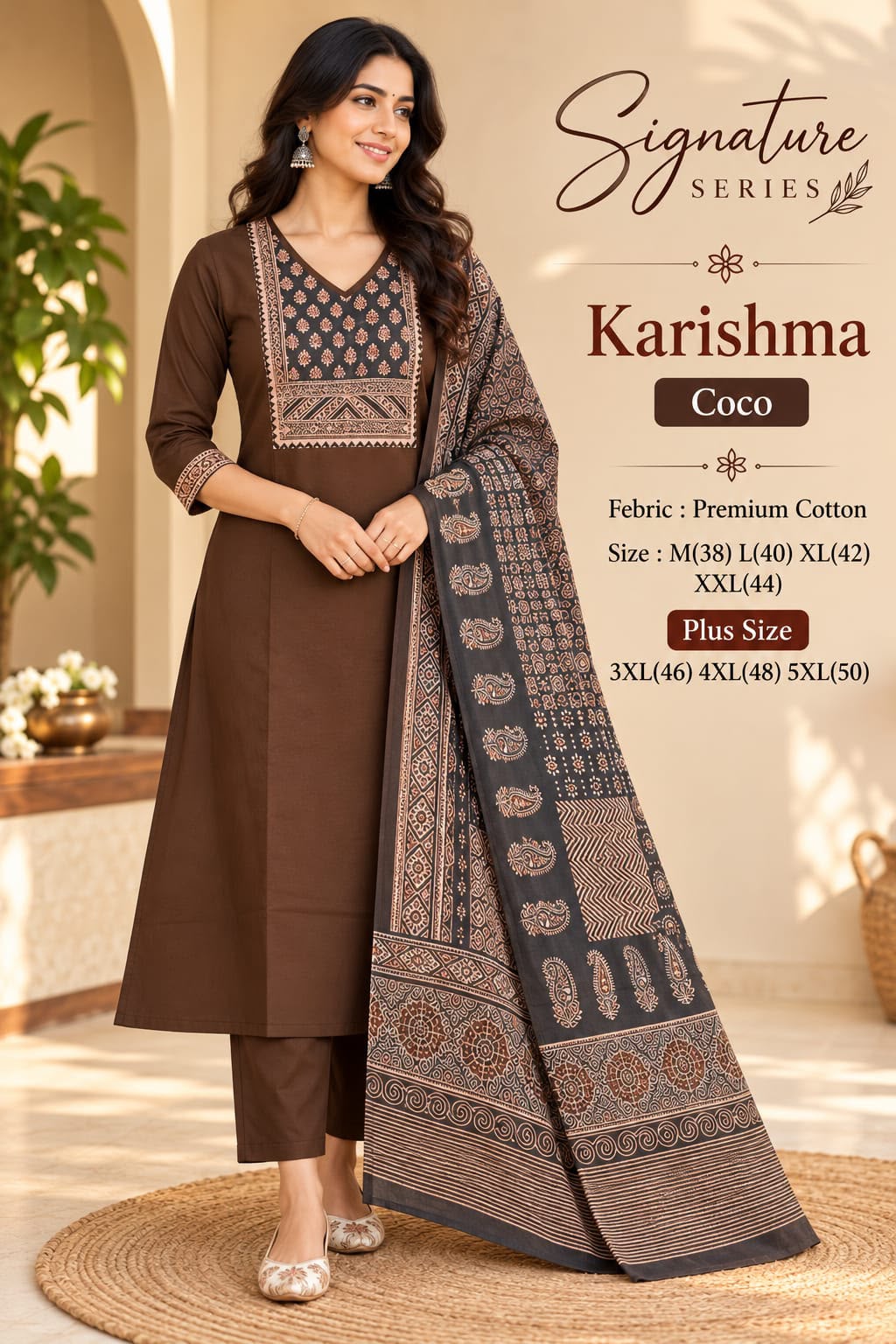 Ajrakh Print Straight Kurta Set — photo 7