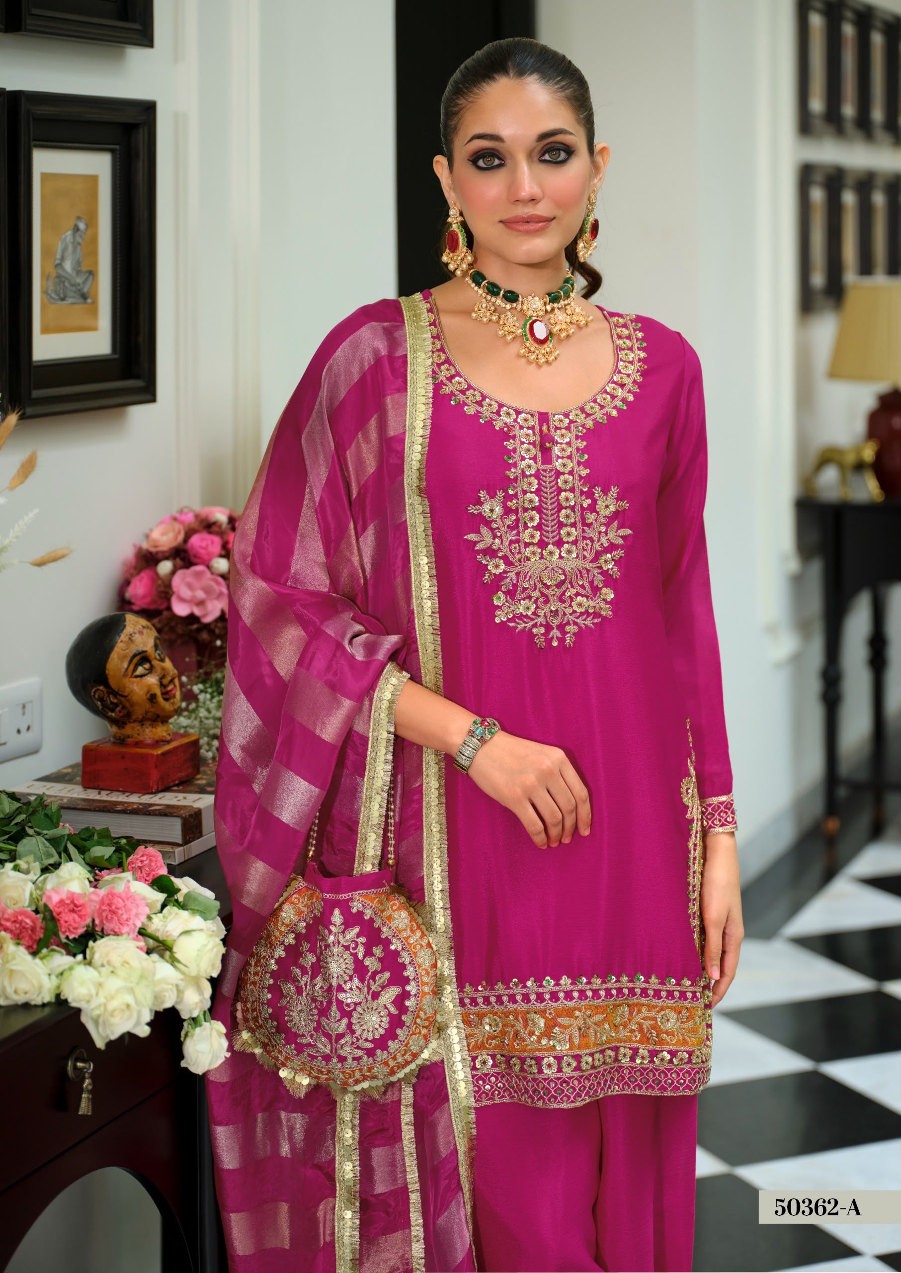 Chinon Farshi Salwar Suit with Dupatta — photo 10