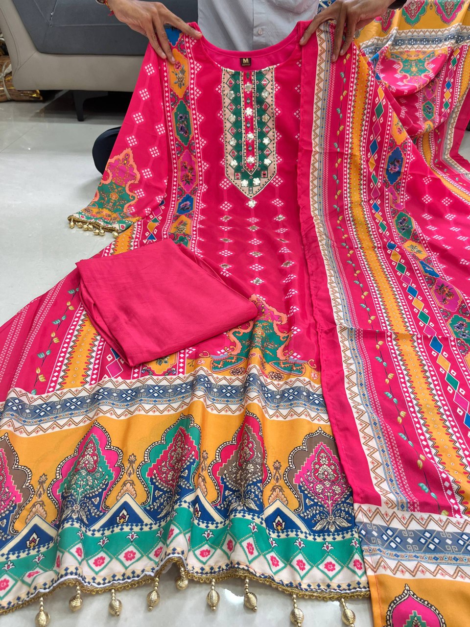 Pink Shanti Anarkali Suit — photo 9