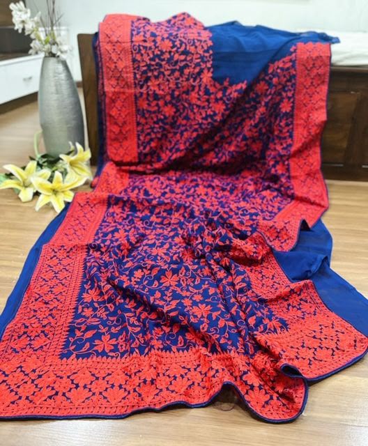 Georgette Saree with Lucknowi Embroidery — photo 3