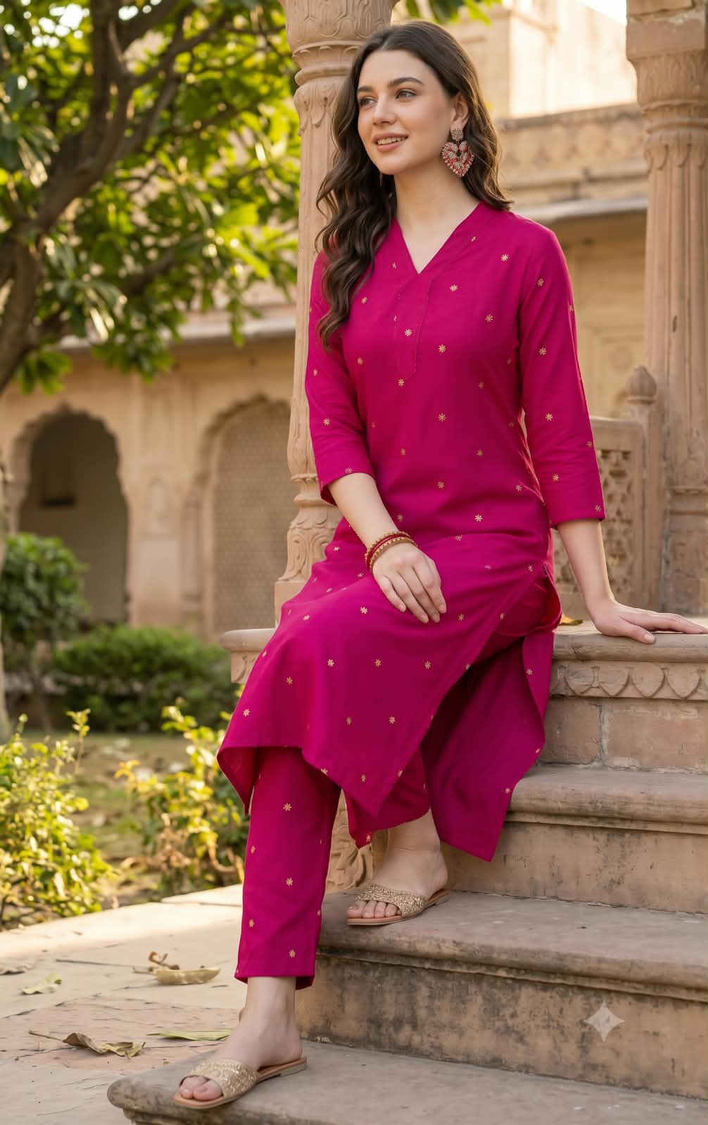 Original Viscose Vertical Printed Kurta Set — photo 2