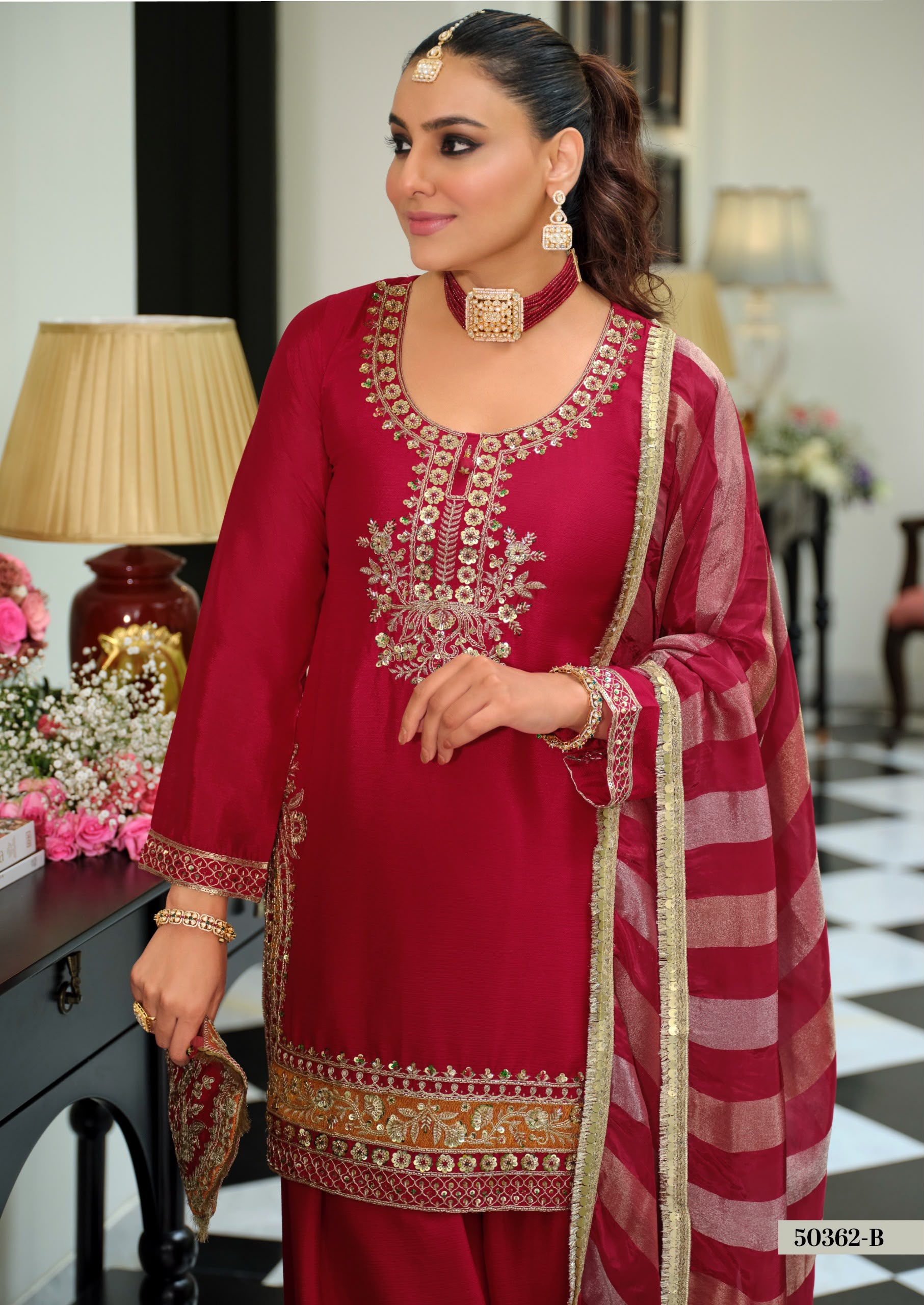 Chinon Farshi Salwar Suit with Dupatta — photo 14