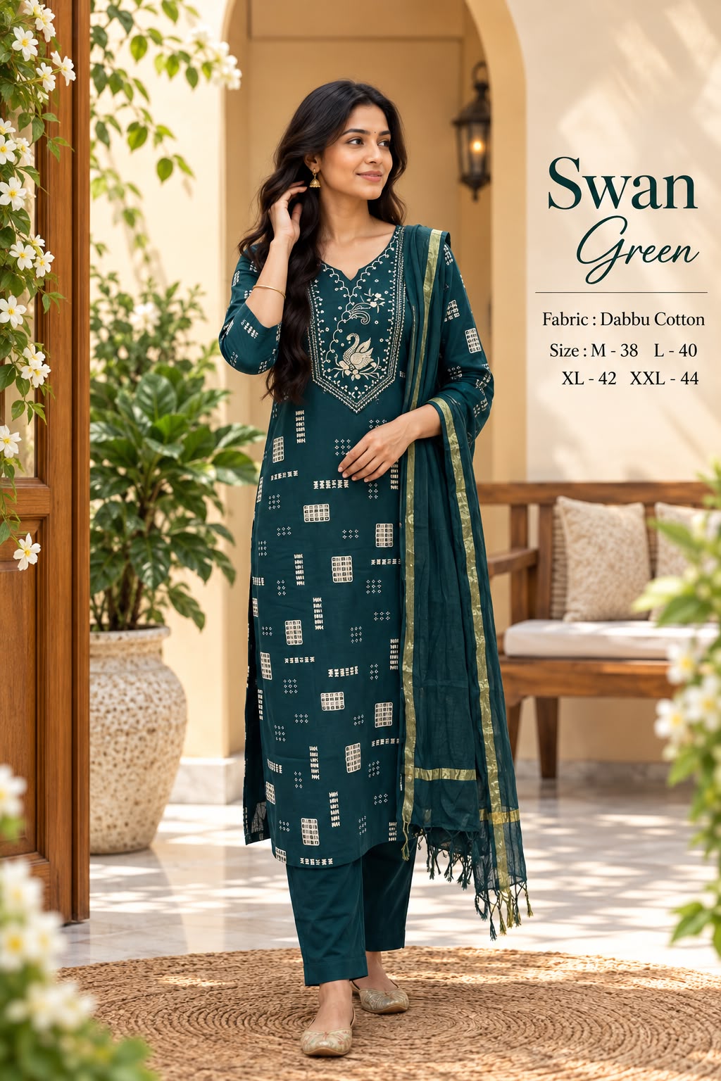 Dabbu Cotton Straight Kurta Set — photo 14
