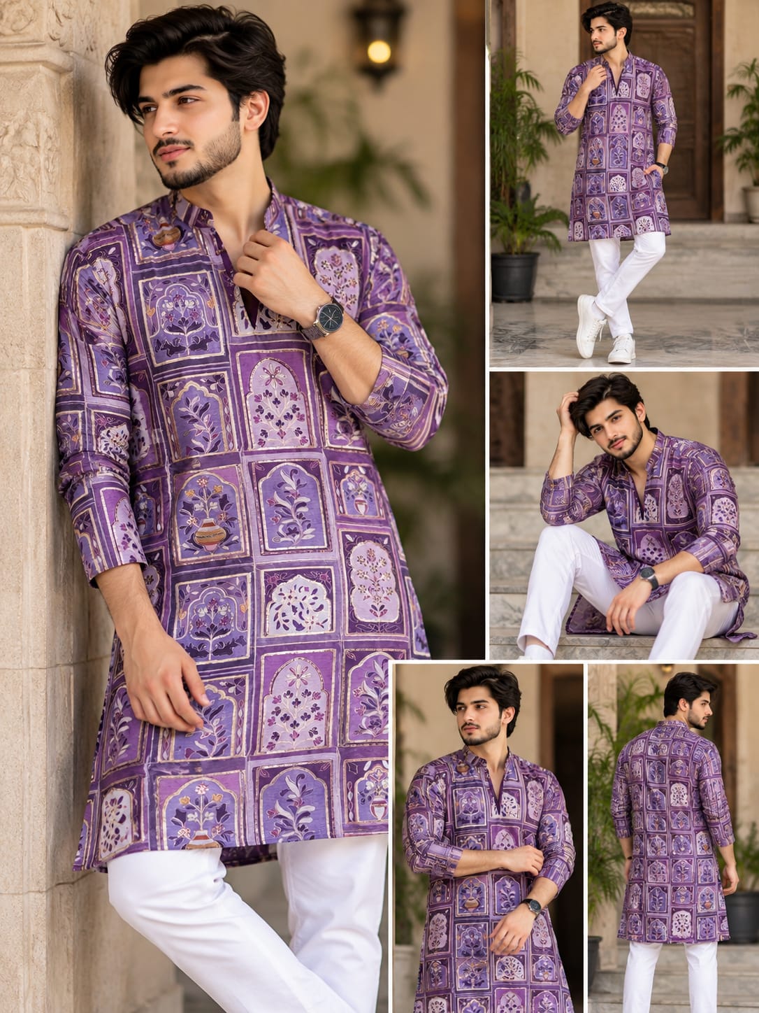 Men’s Designer Chinon Kurta with Heavy Embroidery — photo 14