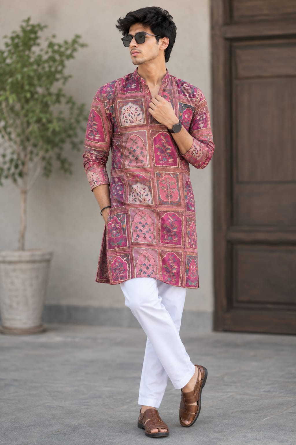 Men’s Designer Chinon Kurta with Heavy Embroidery — photo 8