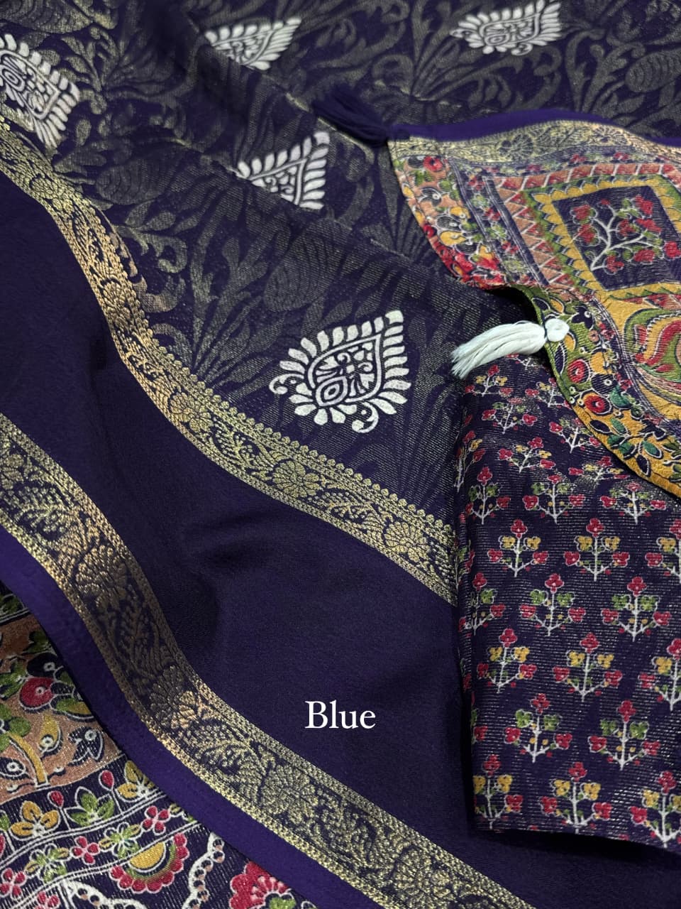 Cotton Jacquard Printed Saree — photo 14