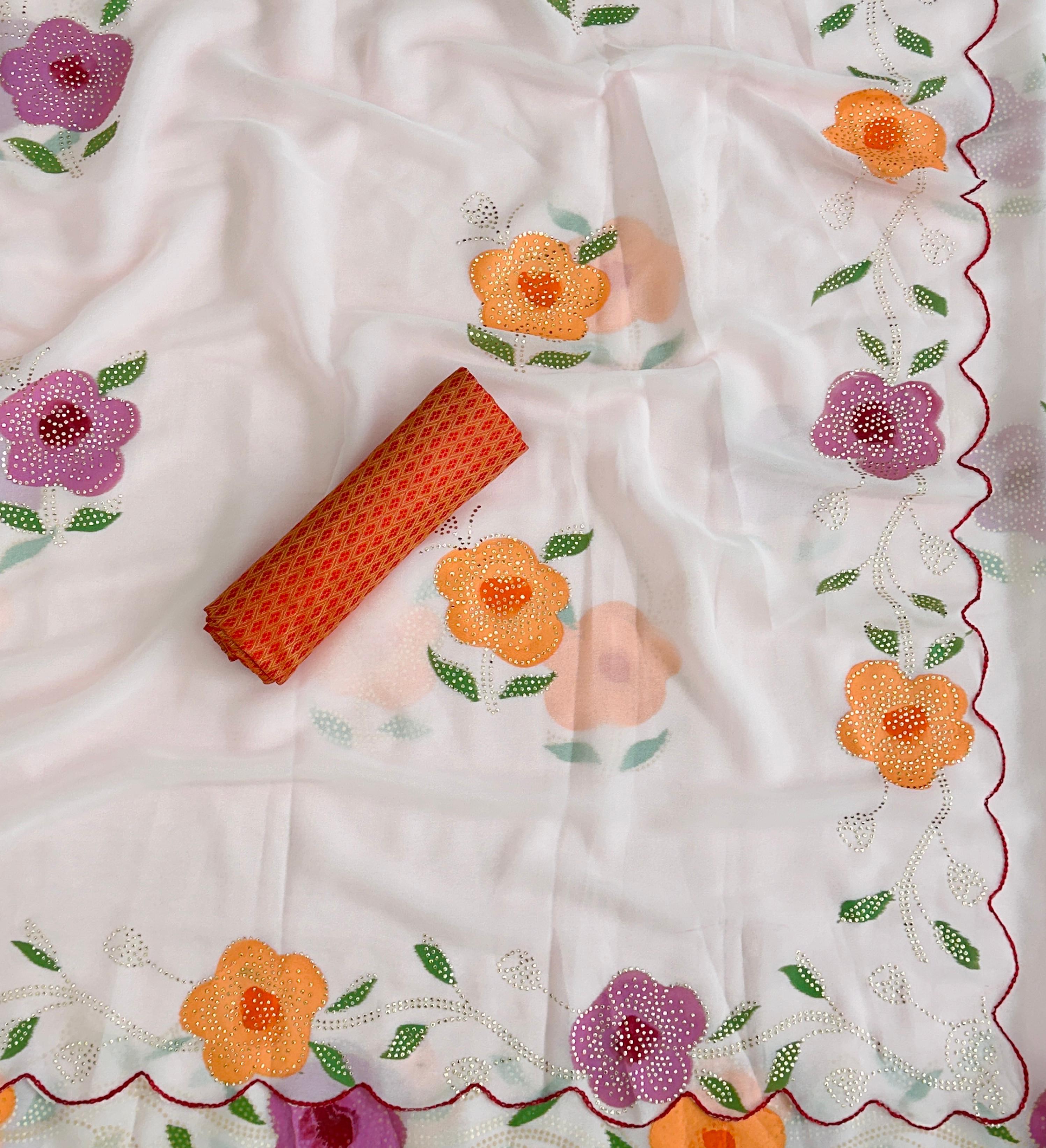 Kashish Soft Silk Saree with Hand-Painted Work — photo 9
