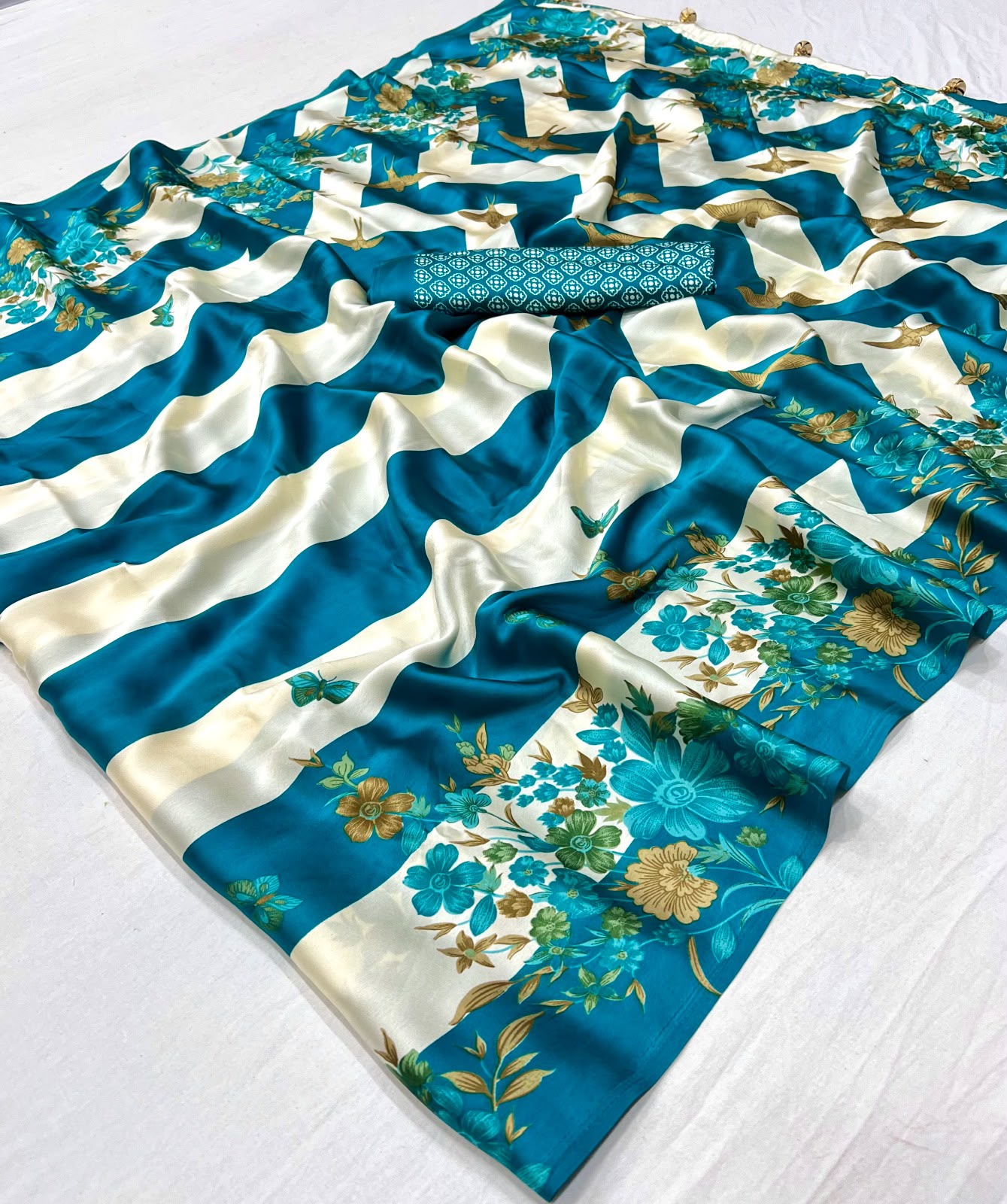 Ajrakh Lux Semi Modal Saree — photo 9