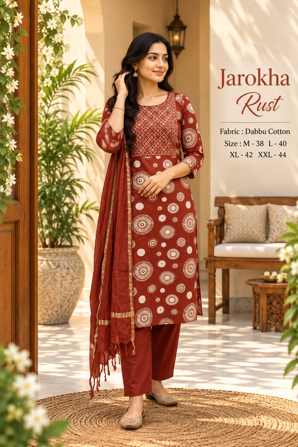 Dabbu Cotton Straight Kurta Set — photo 3
