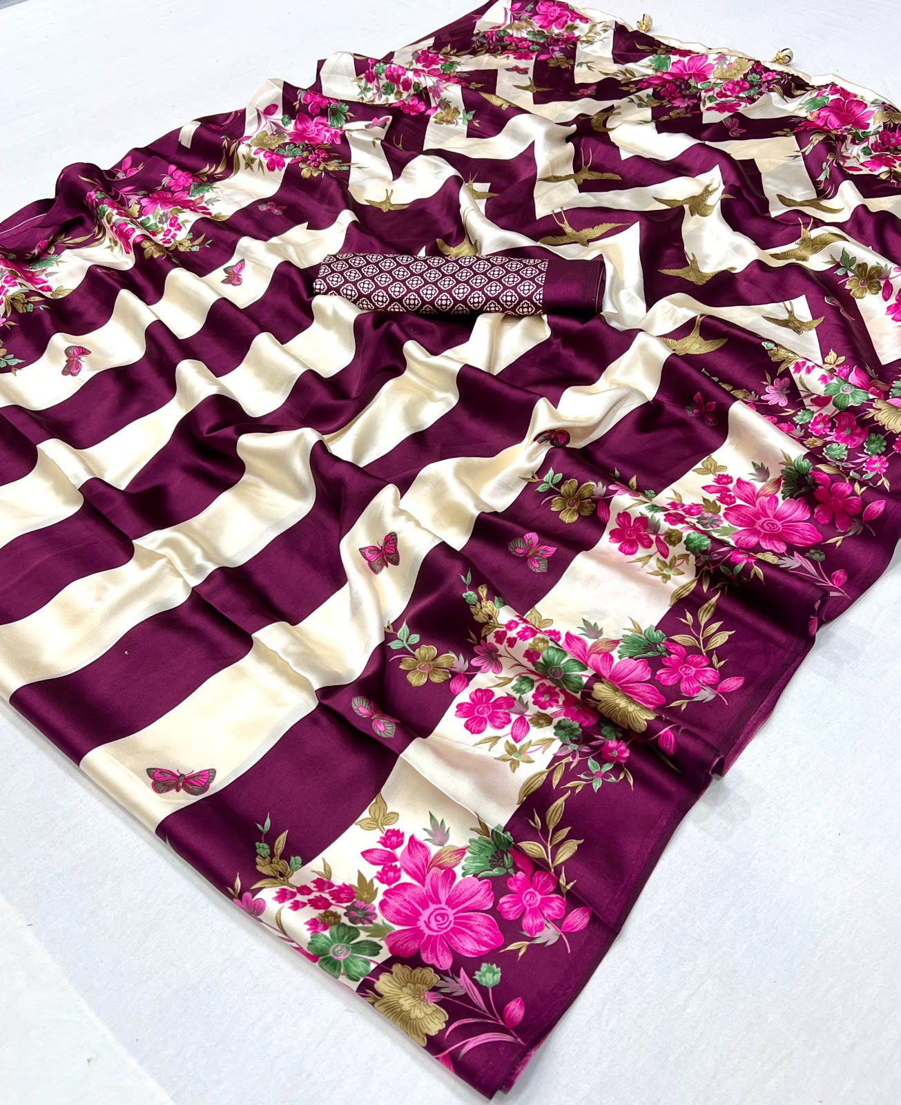 Ajrakh Lux Semi Modal Saree — photo 12