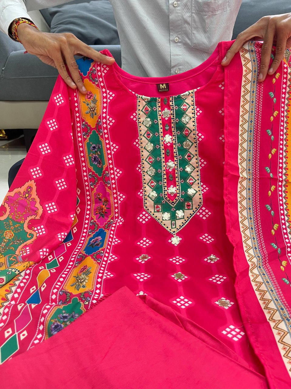 Pink Shanti Anarkali Suit — photo 8