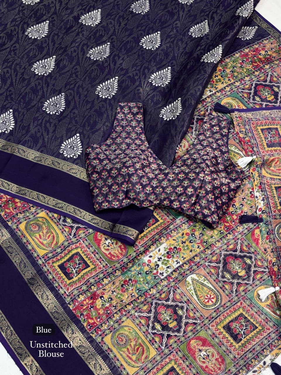Cotton Jacquard Printed Saree — photo 11
