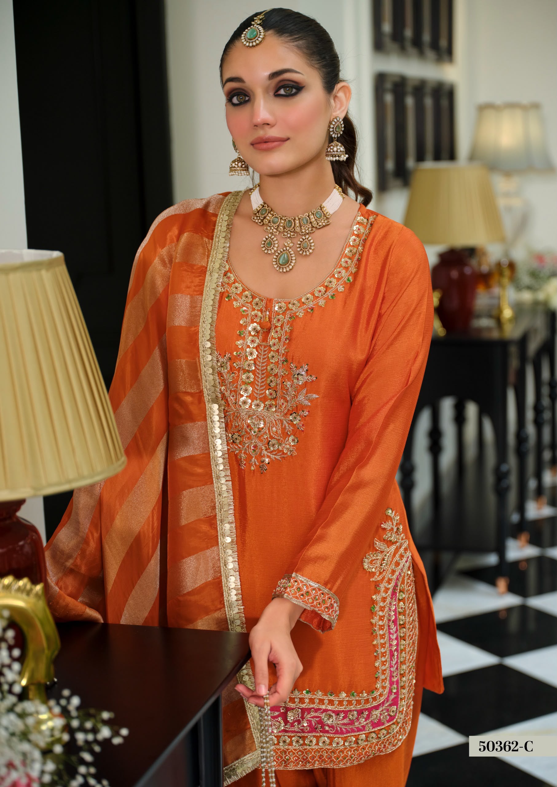 Chinon Farshi Salwar Suit with Dupatta — photo 5