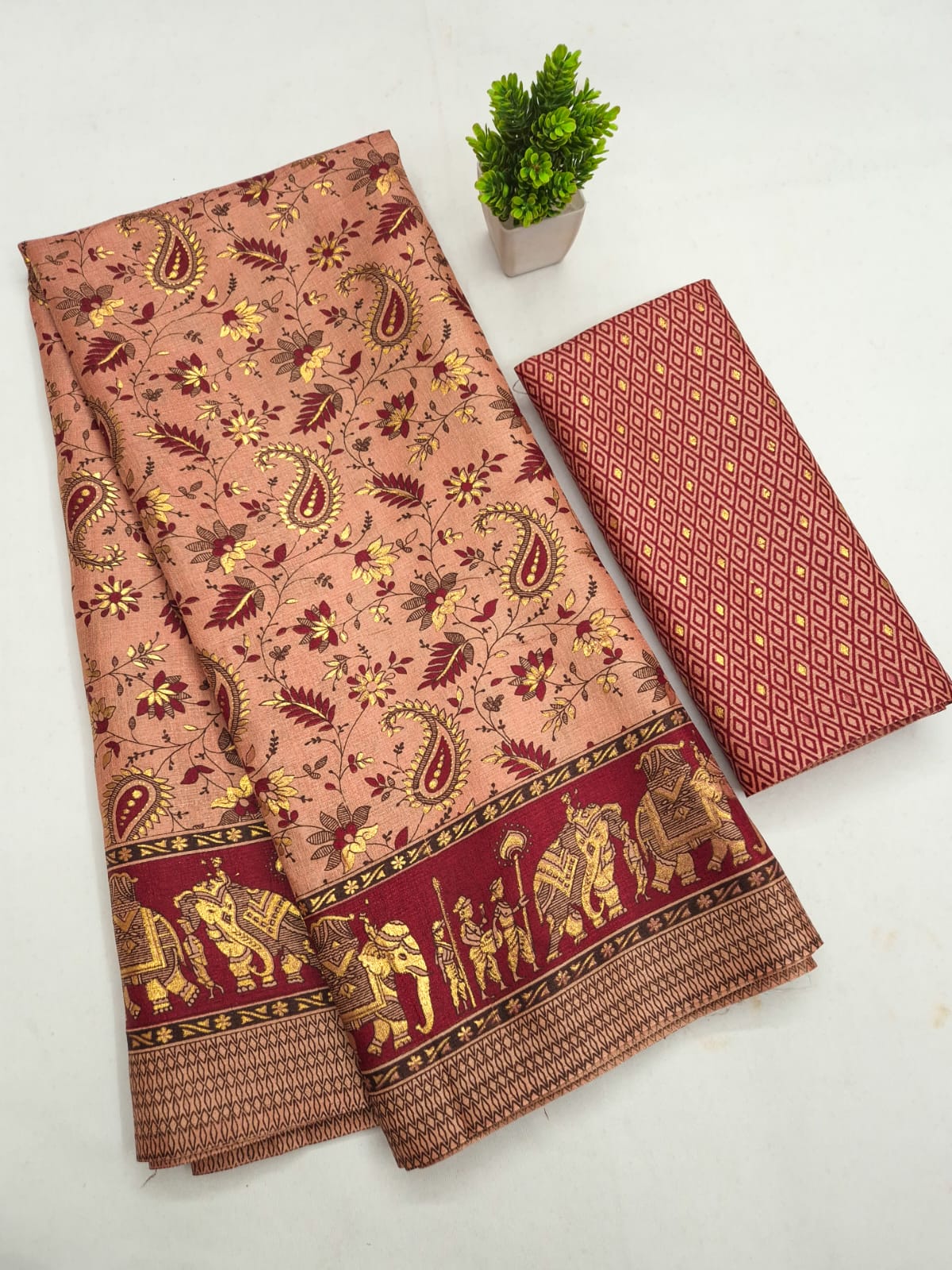 Pure Khadi Cotton Printed Saree — photo 8