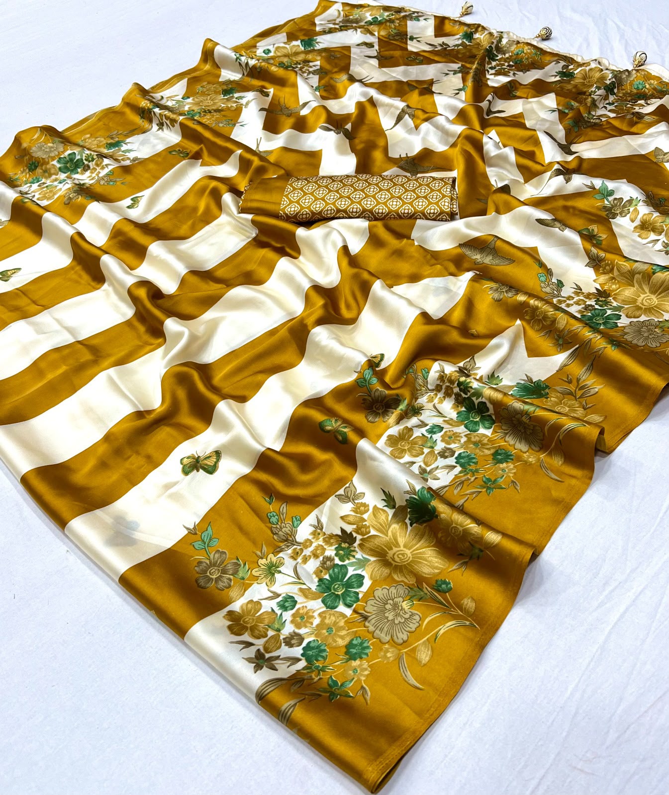 Ajrakh Lux Semi Modal Saree — photo 11