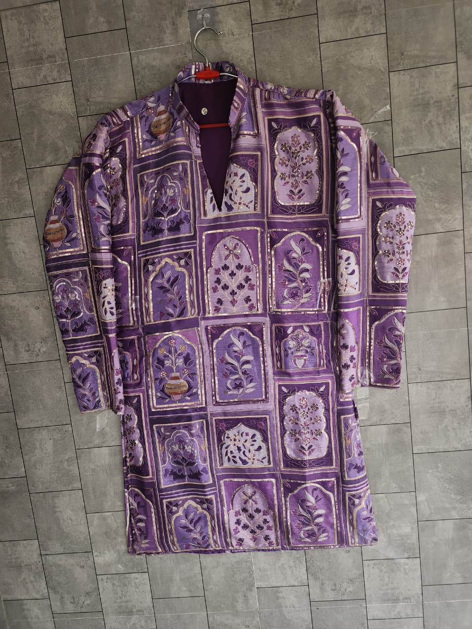 Men’s Designer Chinon Kurta with Heavy Embroidery — photo 15