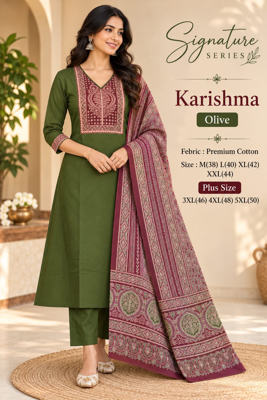 Ajrakh Print Straight Kurta Set — photo 5