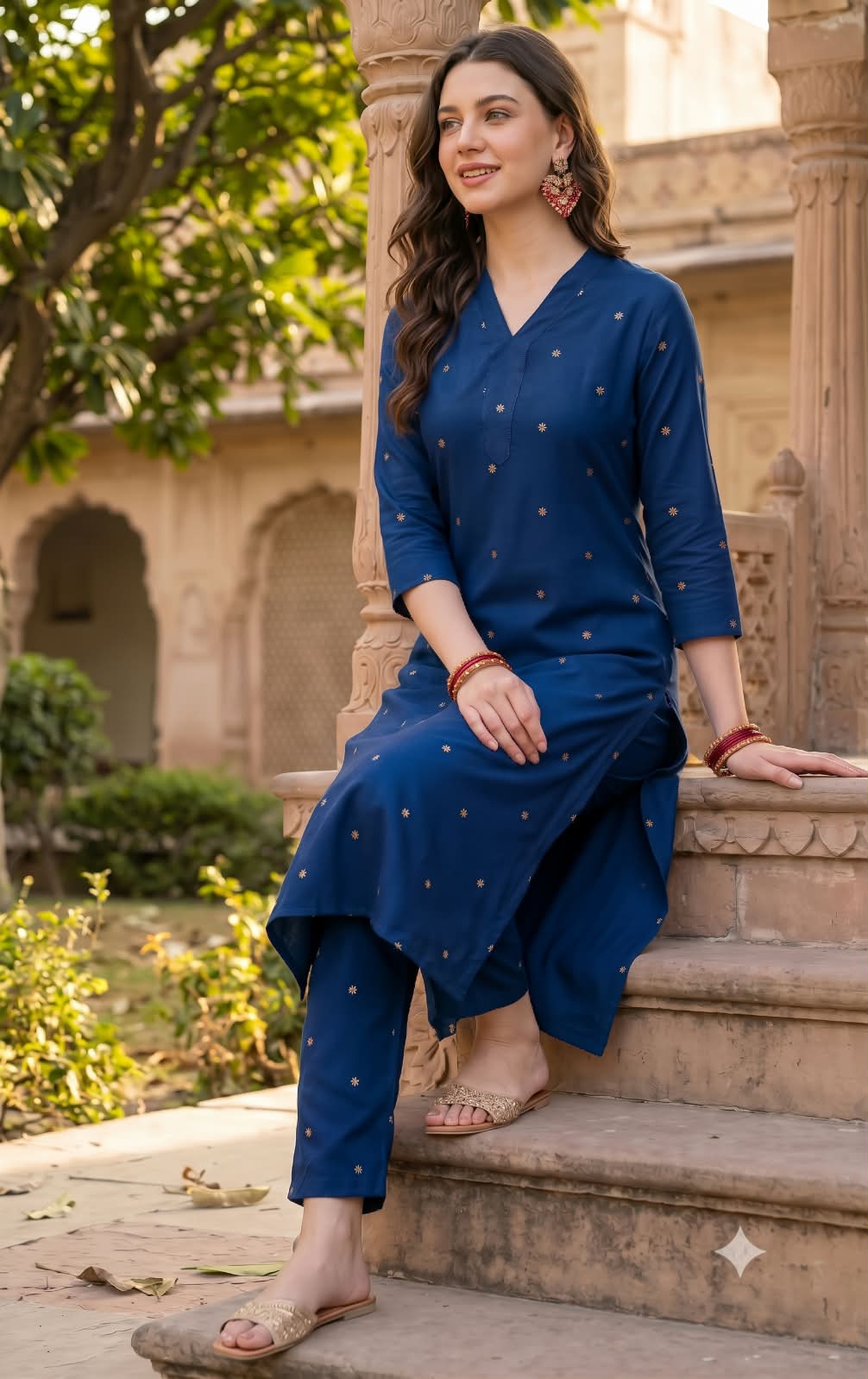 Original Viscose Vertical Printed Kurta Set — photo 4