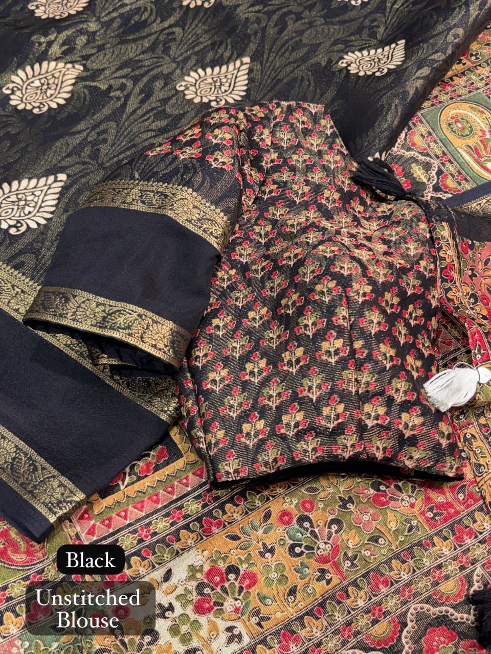 Cotton Jacquard Printed Saree — photo 16