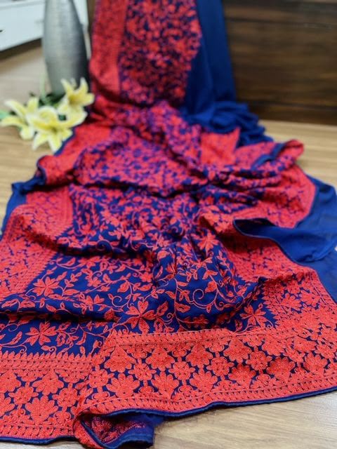 Georgette Saree with Lucknowi Embroidery — photo 6