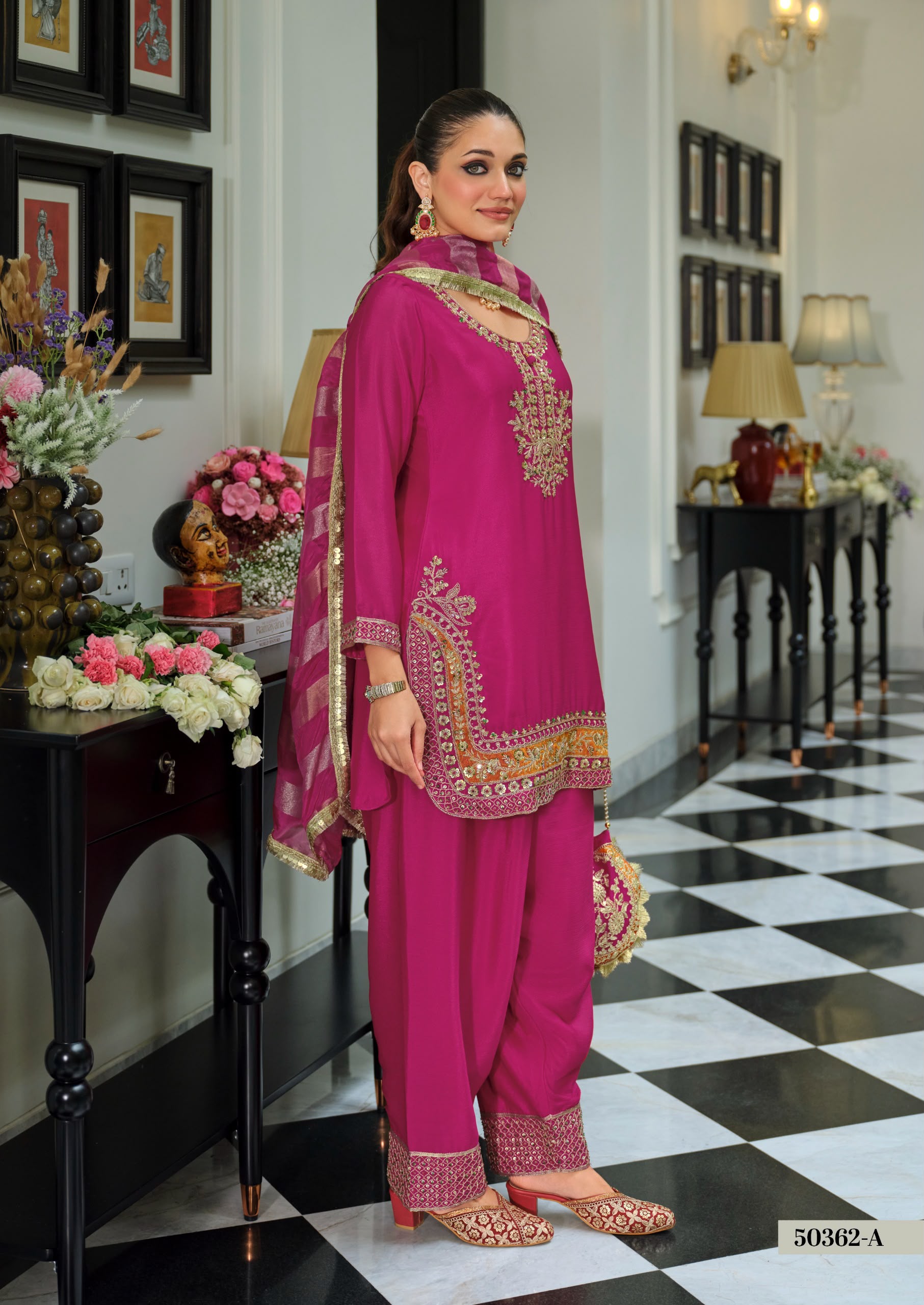 Chinon Farshi Salwar Suit with Dupatta — photo 12