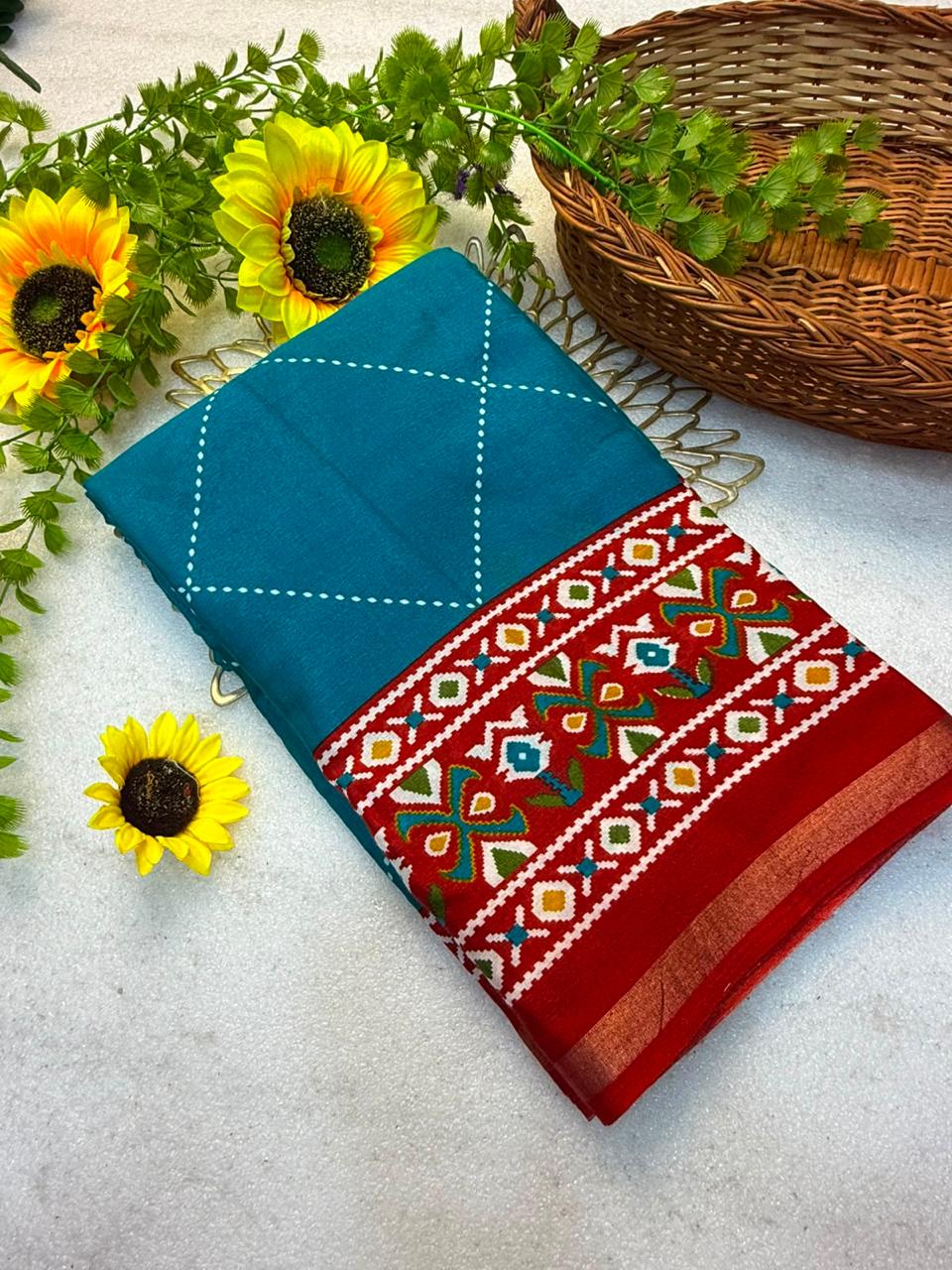 Mul Mul Cotton Patola Saree — photo 6
