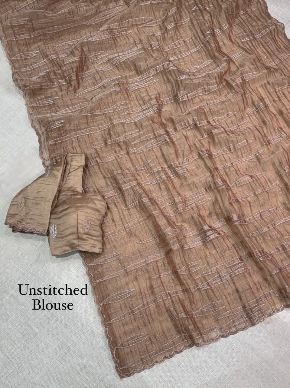 Turkish Organza Style Muscut Silk Saree — photo 4