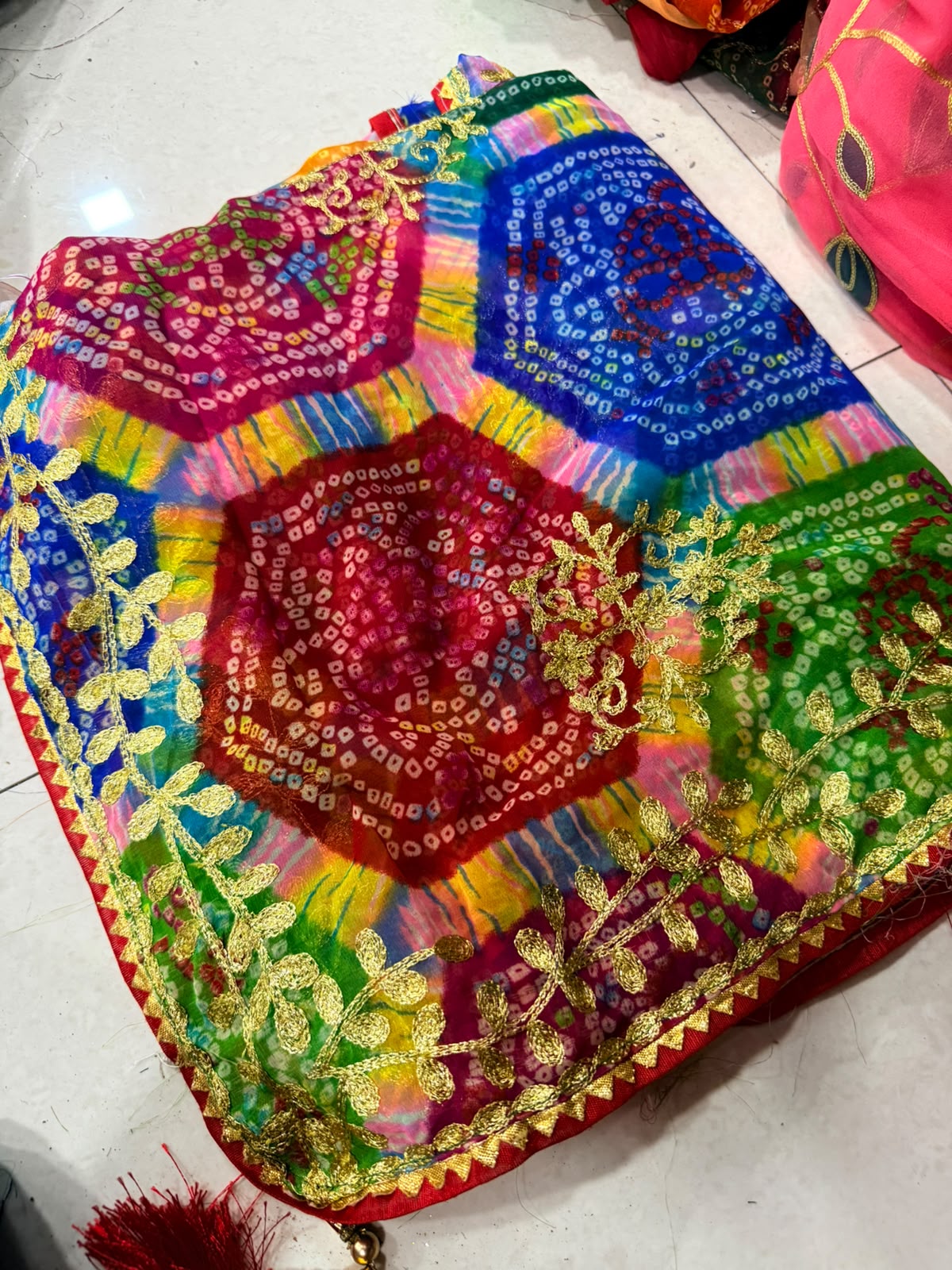 Handmade Chiffon Georgette Flower Saree — photo 33