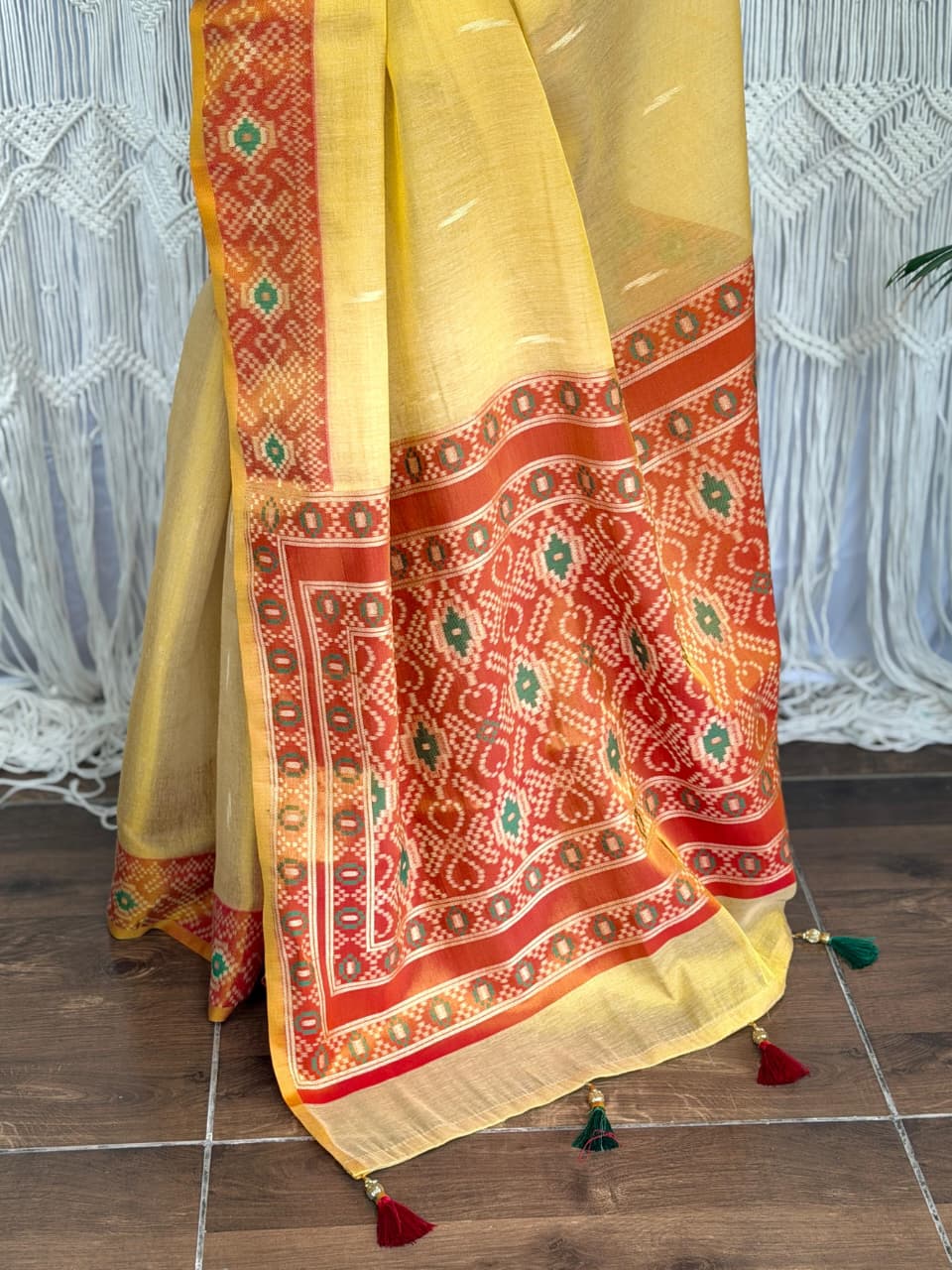 Cotton Silk Zari Jacquard Saree — photo 4