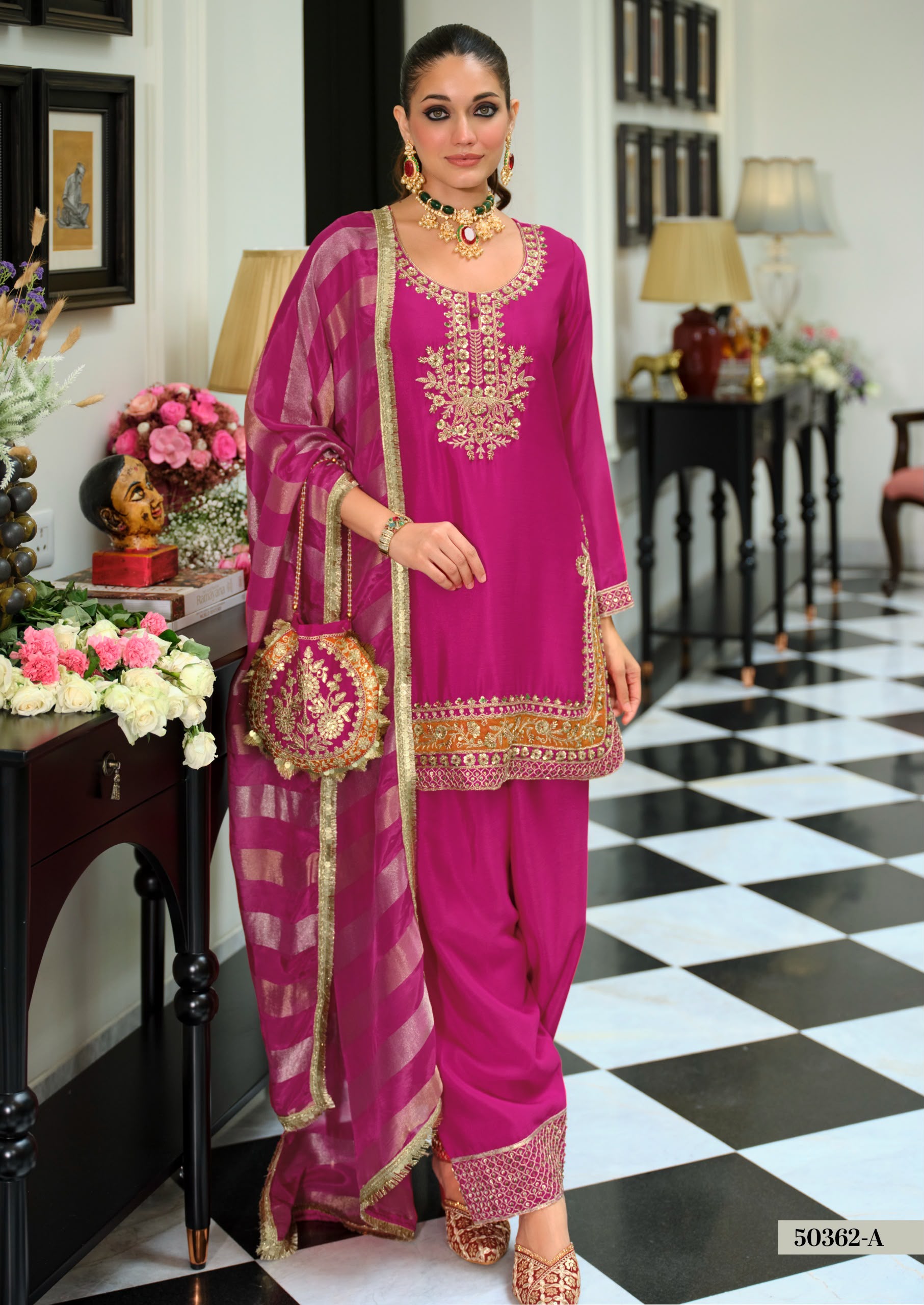Chinon Farshi Salwar Suit with Dupatta — photo 11