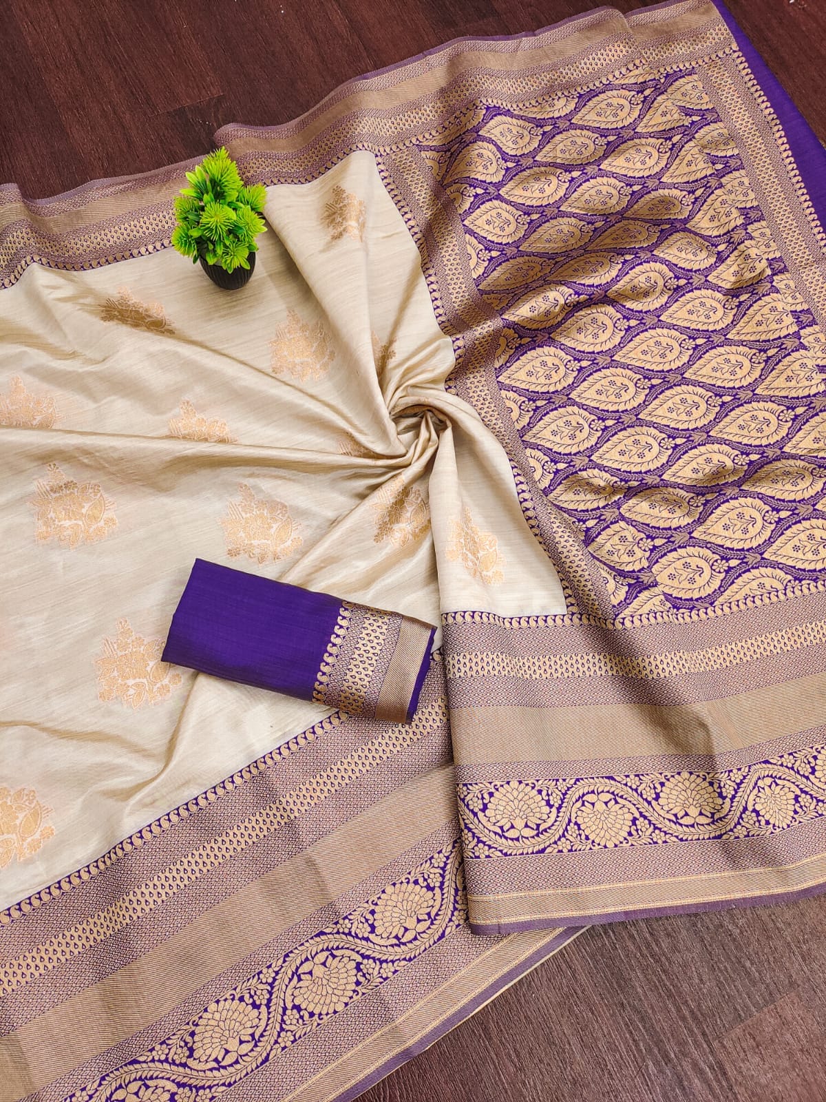 Kanjivaram Silk Saree with Elephant Motif — photo 6
