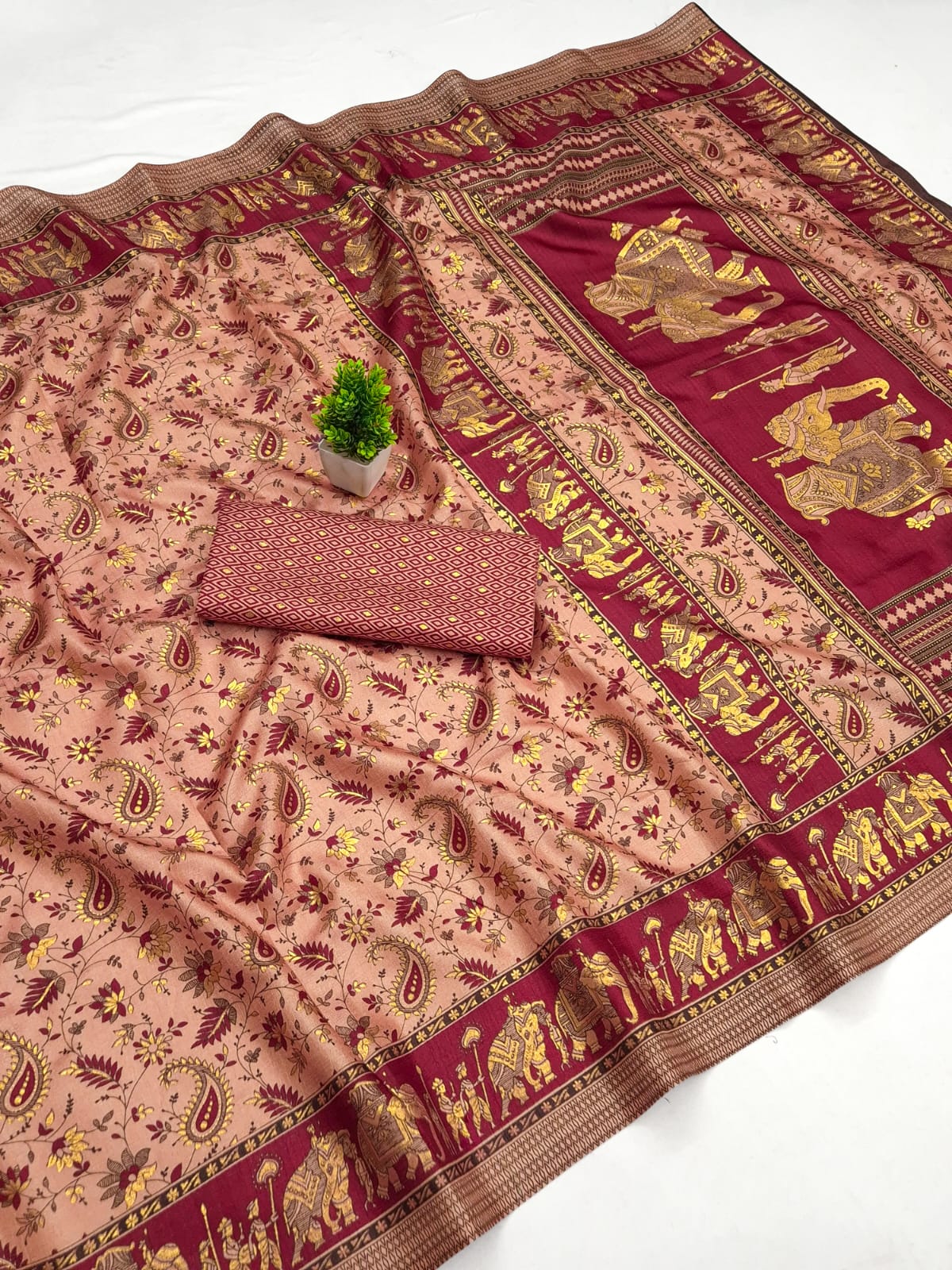 Pure Khadi Cotton Printed Saree