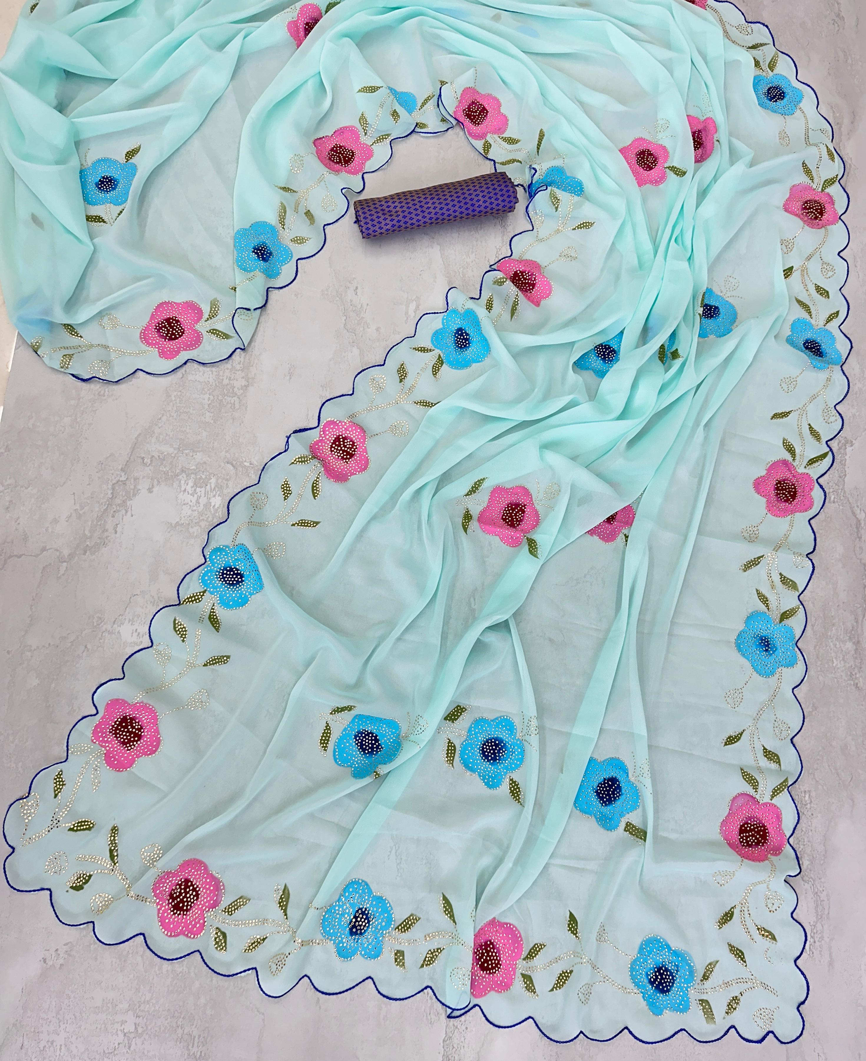 Kashish Soft Silk Saree with Hand-Painted Work — photo 5
