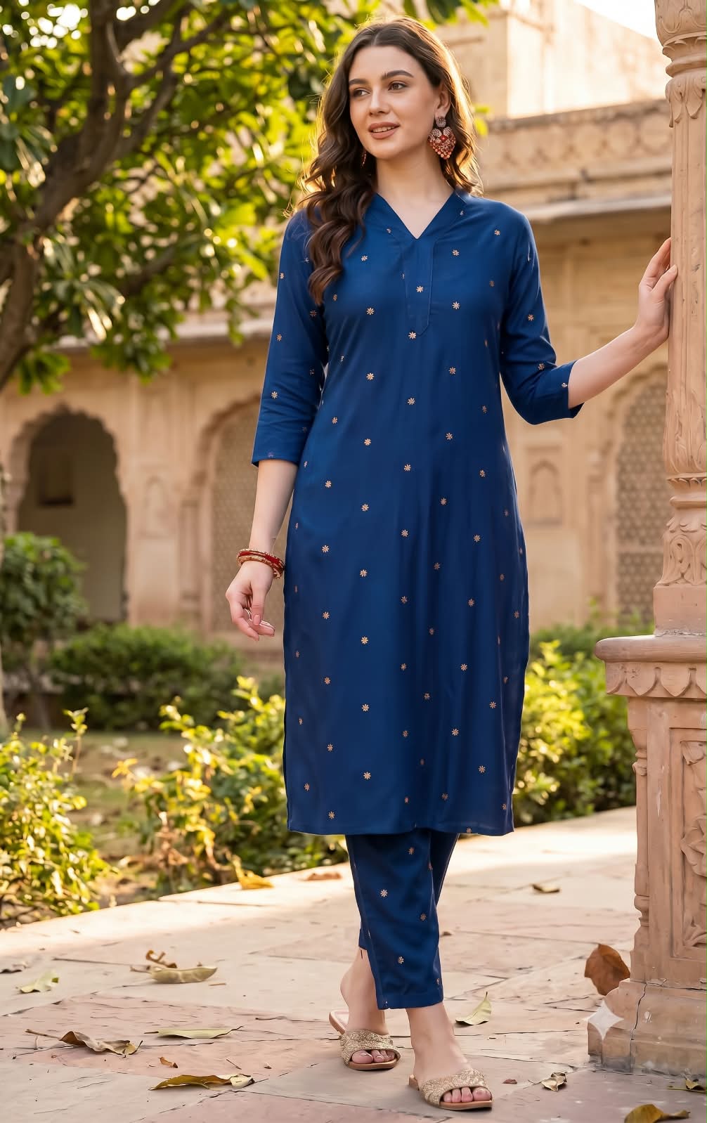 Original Viscose Vertical Printed Kurta Set — photo 6