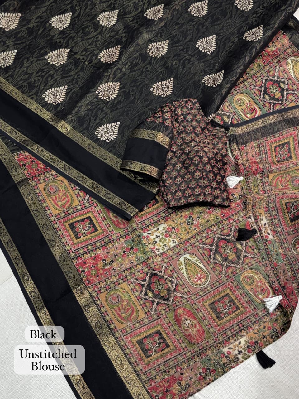 Cotton Jacquard Printed Saree — photo 13