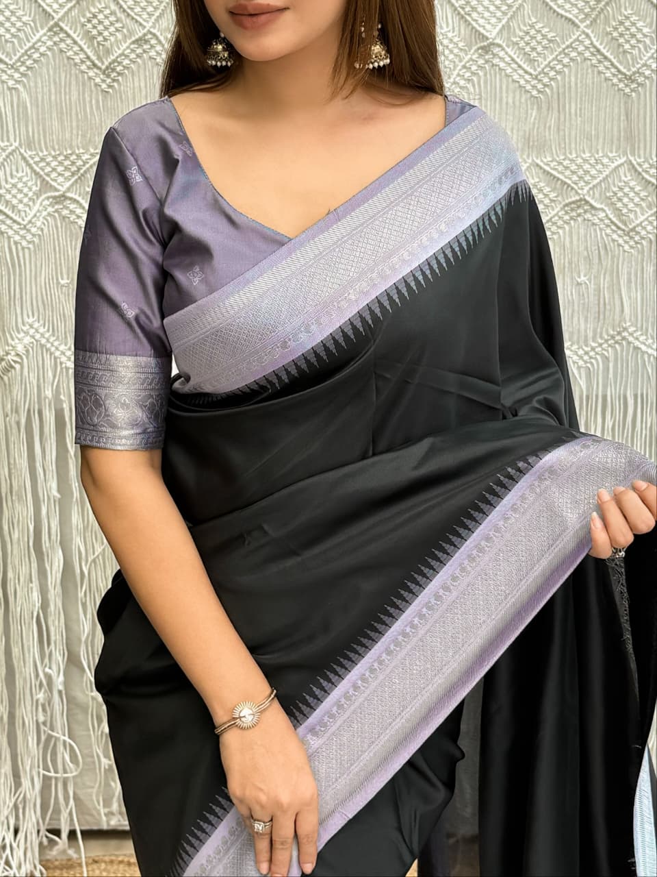 Viscose Silk Minakari Saree — photo 5