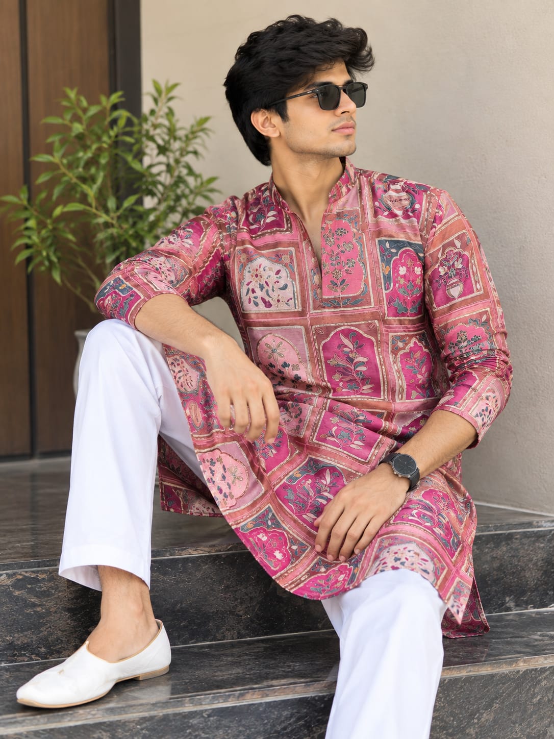 Men’s Designer Chinon Kurta with Heavy Embroidery — photo 10