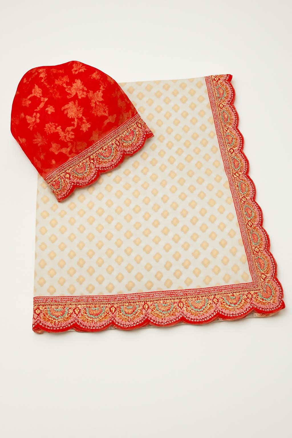Dola Silk Polka Dot Saree with Border — photo 2