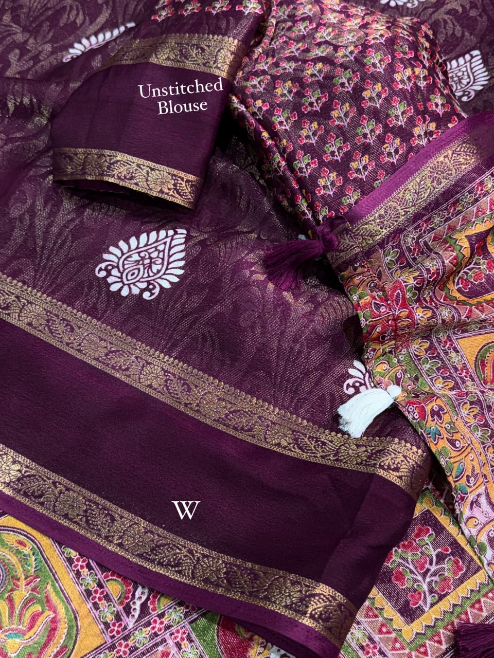 Cotton Jacquard Printed Saree — photo 18