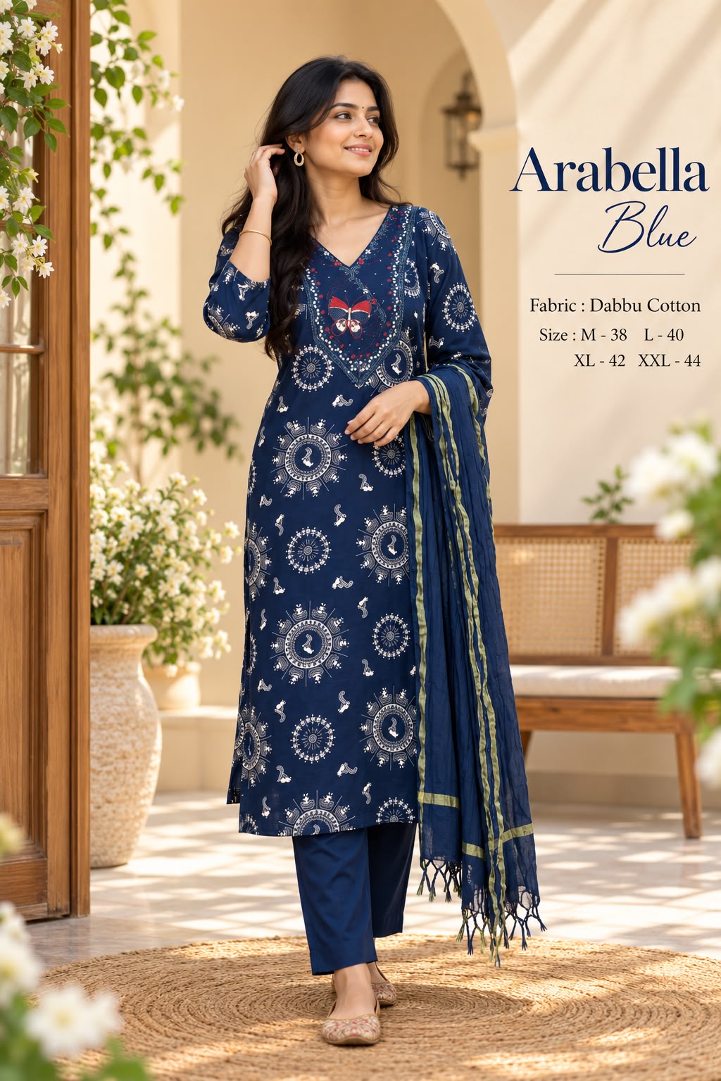 Dabbu Cotton Straight Kurta Set — photo 9