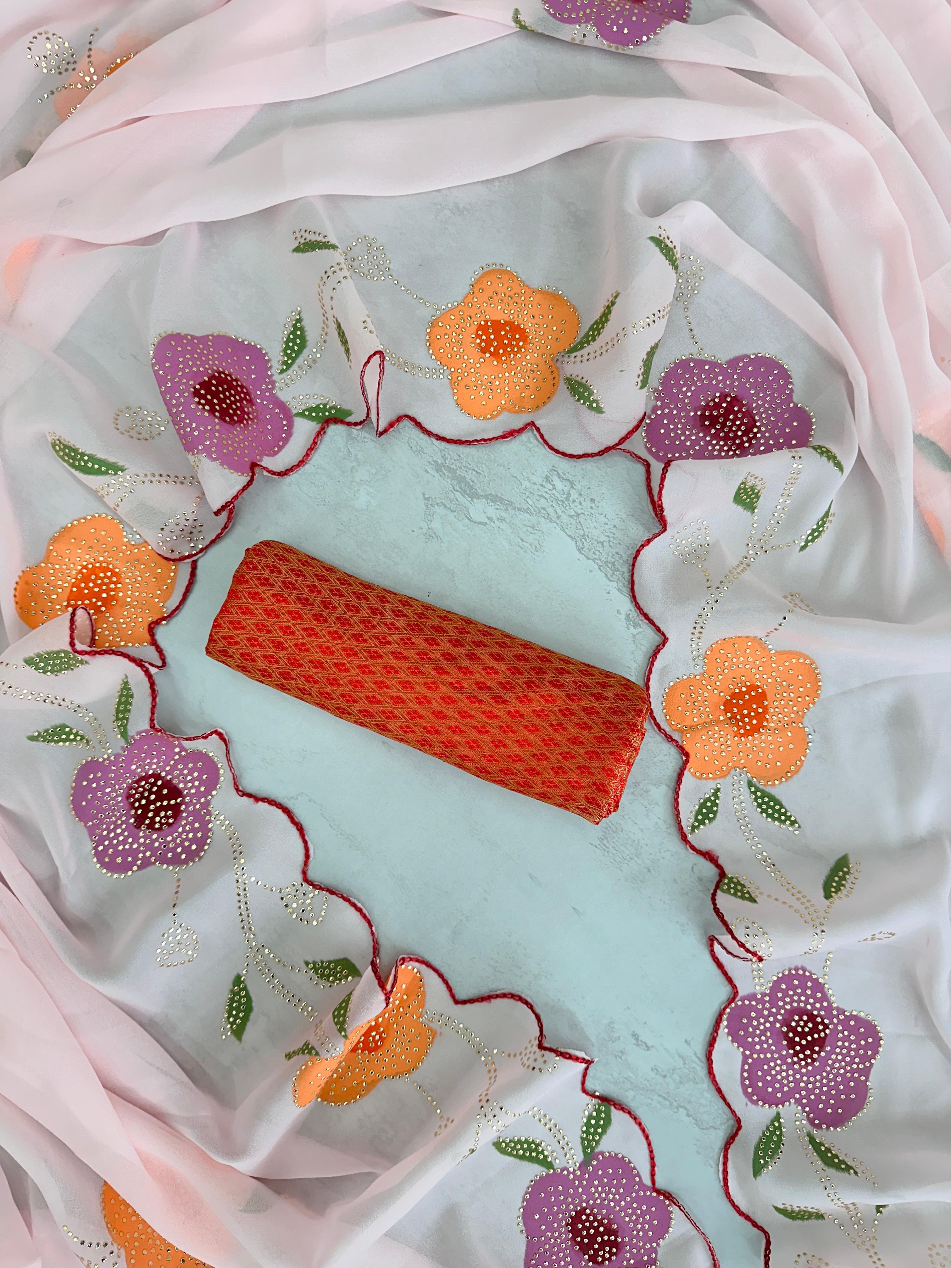 Kashish Soft Silk Saree with Hand-Painted Work — photo 11