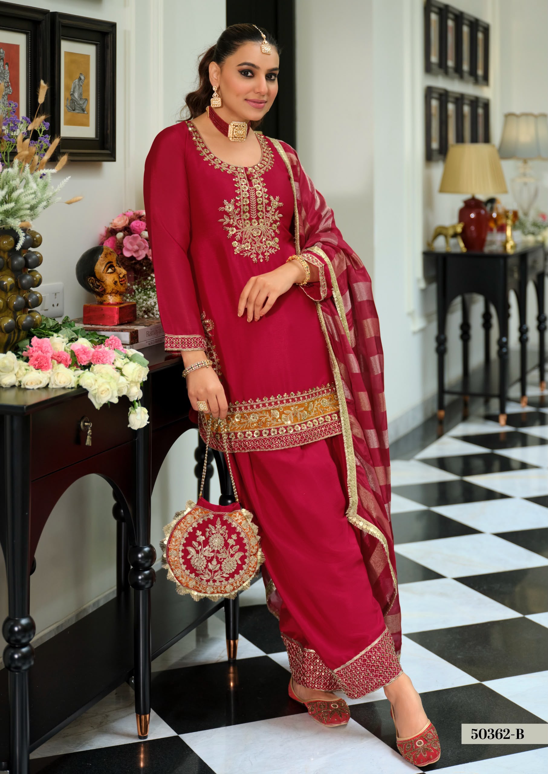 Chinon Farshi Salwar Suit with Dupatta — photo 17