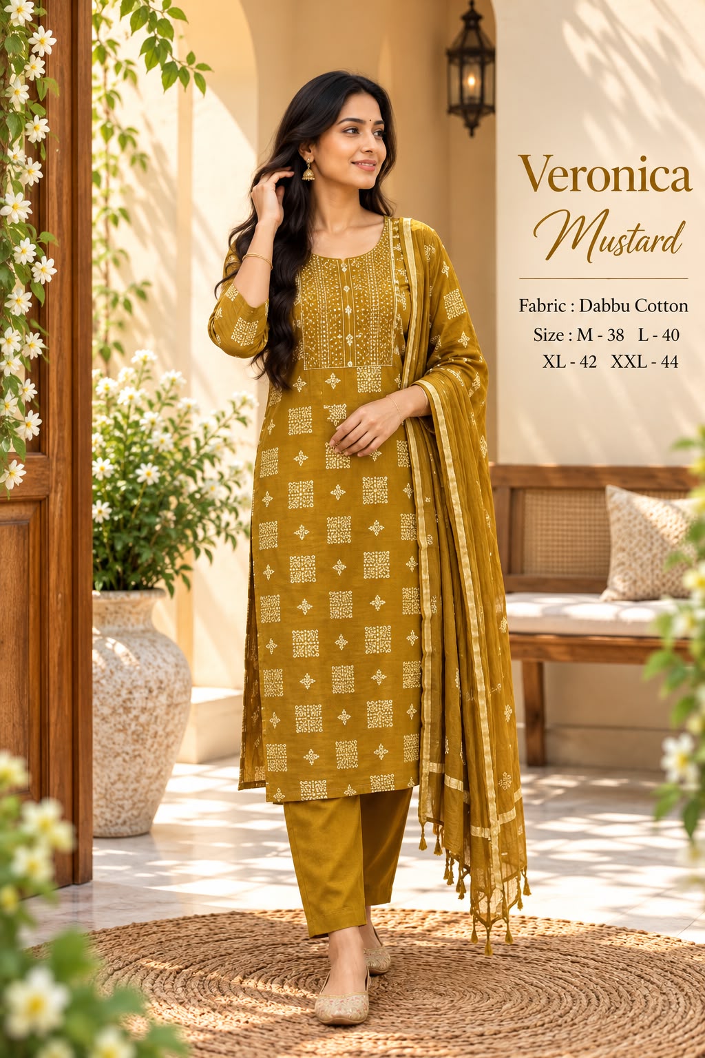 Dabbu Cotton Straight Kurta Set — photo 8